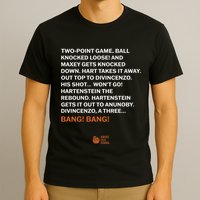 Two Point Game Ball Knocked Loose And Maxey Gets Knocked Down Bang Bang T-Shirt