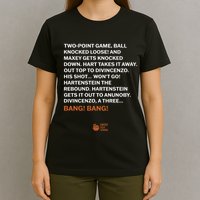 Two Point Game Ball Knocked Loose And Maxey Gets Knocked Down Bang Bang T-Shirt