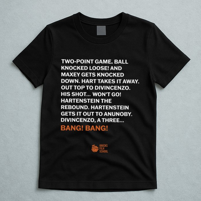 Two Point Game Ball Knocked Loose And Maxey Gets Knocked Down Bang Bang T-Shirt