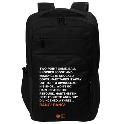 Two Point Game Ball Knocked Loose And Maxey Gets Knocked Down Bang Bang Impact Tech Backpack