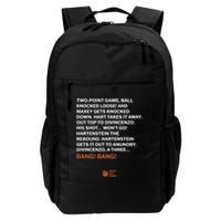 Two Point Game Ball Knocked Loose And Maxey Gets Knocked Down Bang Bang Backpack