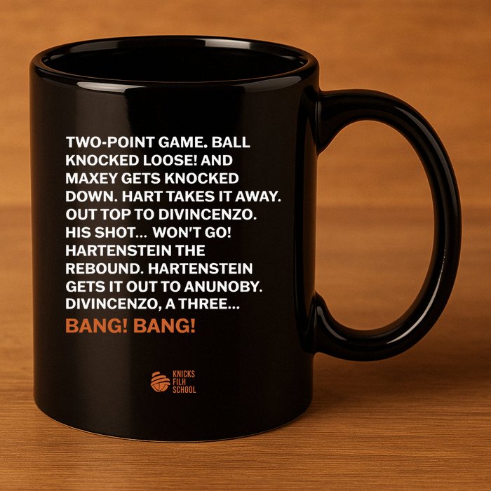 Two Point Game Ball Knocked Loose And Maxey Gets Knocked Down Bang Bang 11oz C Handle Ceramic Mug