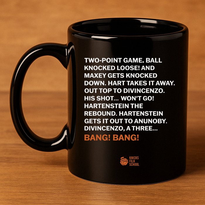 Two Point Game Ball Knocked Loose And Maxey Gets Knocked Down Bang Bang 11oz C Handle Ceramic Mug