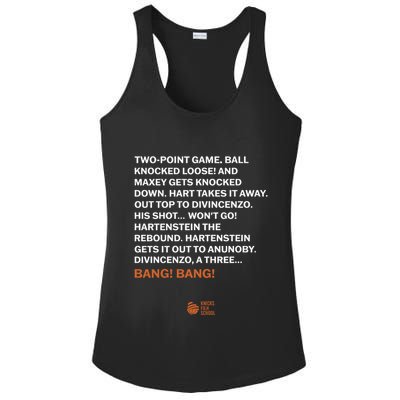 Two Point Game Ball Knocked Loose And Maxey Gets Knocked Down Bang Bang Ladies PosiCharge Competitor Racerback Tank