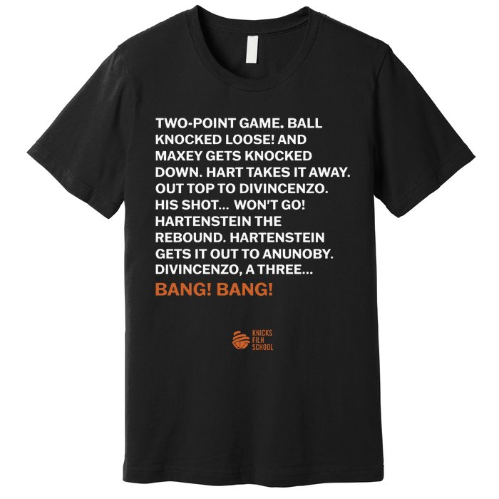 Two Point Game Ball Knocked Loose And Maxey Gets Knocked Down Bang Bang Premium T-Shirt