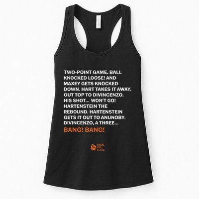 Two Point Game Ball Knocked Loose And Maxey Gets Knocked Down Bang Bang Womens Tank Top
