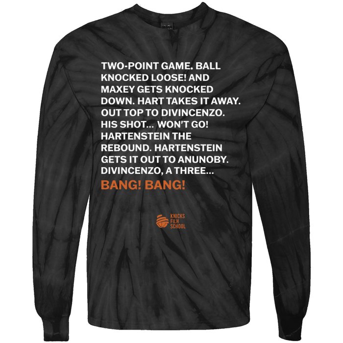 Two Point Game Ball Knocked Loose And Maxey Gets Knocked Down Bang Bang Tie-Dye Long Sleeve Shirt