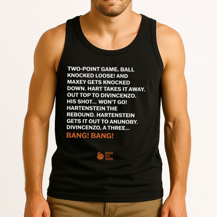 Two Point Game Ball Knocked Loose And Maxey Gets Knocked Down Bang Bang Tank Top