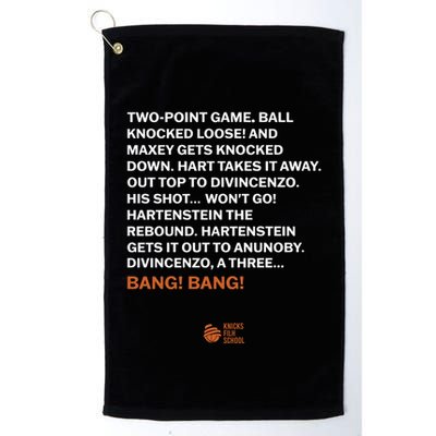 Two Point Game Ball Knocked Loose And Maxey Gets Knocked Down Bang Bang Golf Towel