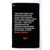 Two Point Game Ball Knocked Loose And Maxey Gets Knocked Down Bang Bang Golf Towel