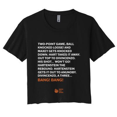 Two Point Game Ball Knocked Loose And Maxey Gets Knocked Down Bang Bang Crop Top