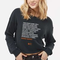 Two Point Game Ball Knocked Loose And Maxey Gets Knocked Down Bang Bang Cropped Pullover Crew