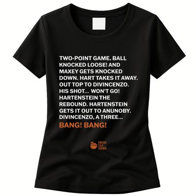 Two Point Game Ball Knocked Loose And Maxey Gets Knocked Down Bang Bang Womens T-Shirt