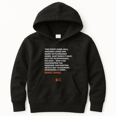 Two Point Game Ball Knocked Loose And Maxey Gets Knocked Down Bang Bang Kids Hoodie