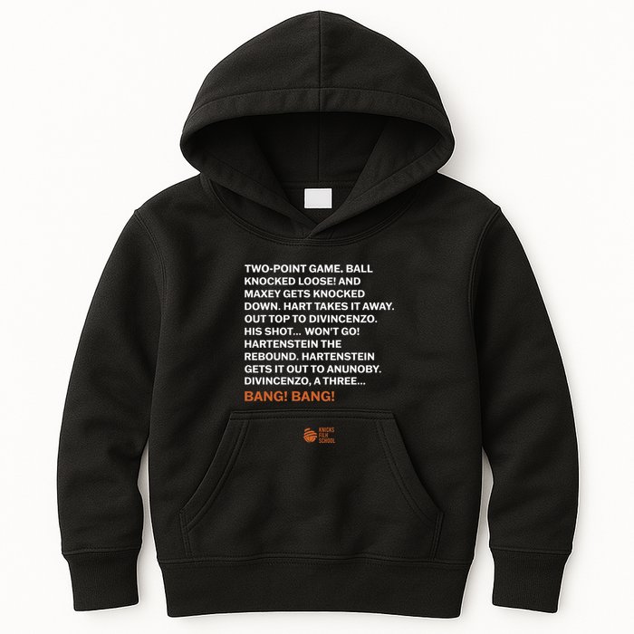 Two Point Game Ball Knocked Loose And Maxey Gets Knocked Down Bang Bang Kids Hoodie