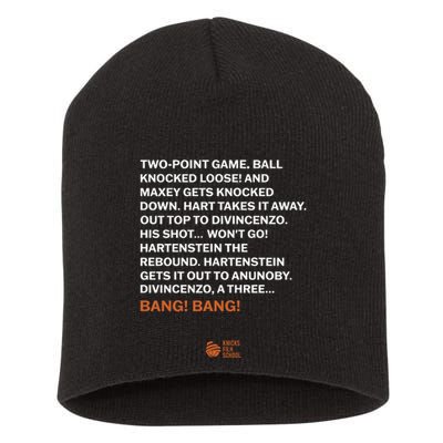 Two Point Game Ball Knocked Loose And Maxey Gets Knocked Down Bang Bang Short Acrylic Beanie