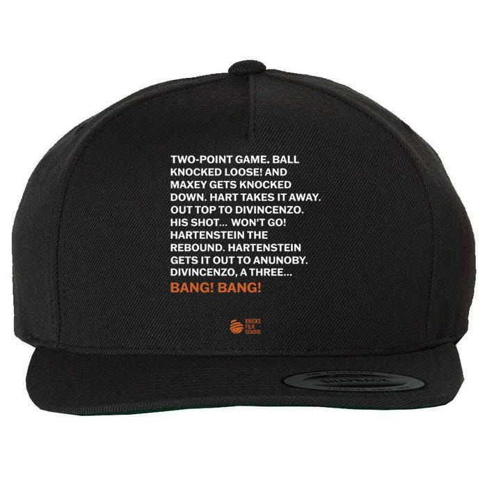 Two Point Game Ball Knocked Loose And Maxey Gets Knocked Down Bang Bang Wool Snapback Cap