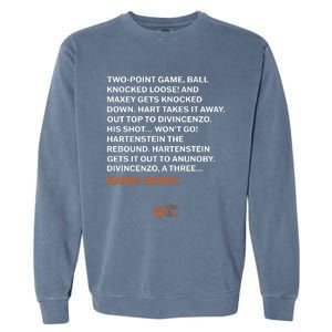 Two Point Game Ball Knocked Loose And Maxey Gets Knocked Down Bang Bang Garment-Dyed Sweatshirt