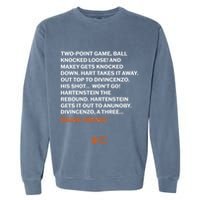 Two Point Game Ball Knocked Loose And Maxey Gets Knocked Down Bang Bang Garment-Dyed Sweatshirt