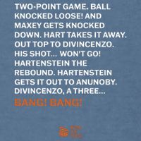 Two Point Game Ball Knocked Loose And Maxey Gets Knocked Down Bang Bang Garment-Dyed Sweatshirt