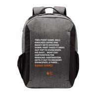 Two Point Game Ball Knocked Loose And Maxey Gets Knocked Down Bang Bang Vector Backpack