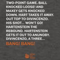 Two Point Game Ball Knocked Loose And Maxey Gets Knocked Down Bang Bang Vector Backpack