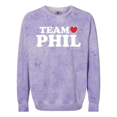 Team Phil Groundhog Day Colorblast Crewneck Sweatshirt