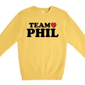 Team Phil Groundhog Day Premium Crewneck Sweatshirt