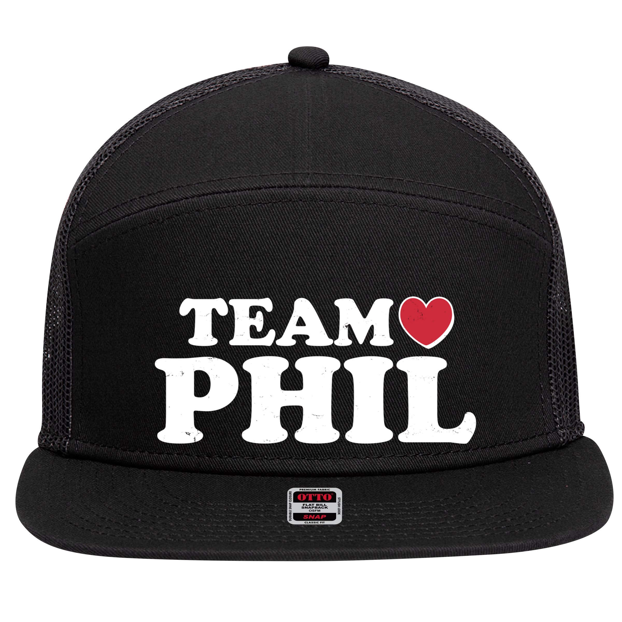Team Phil Groundhog Day 7 Panel Mesh Trucker Snapback Hat