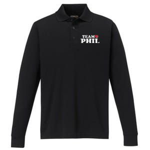 Team Phil Groundhog Day Performance Long Sleeve Polo