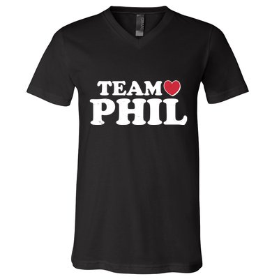 Team Phil Groundhog Day V-Neck T-Shirt