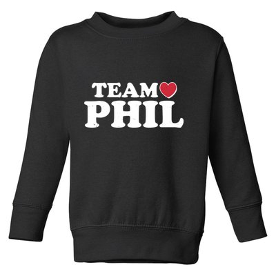 Team Phil Groundhog Day Toddler Sweatshirt