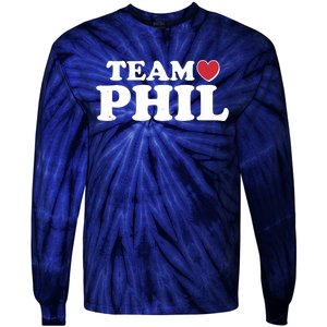 Team Phil Groundhog Day Tie-Dye Long Sleeve Shirt