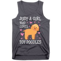 Toy Poodle Gift For Girls Women Just Girl Loves Toy Poodles Tank Top