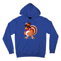 Turkey Playing Golf Thanksgiving Turkey Golf Funny Gift Hoodie