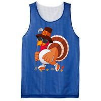 Turkey Playing Golf Thanksgiving Turkey Golf Funny Gift Mesh Reversible Basketball Jersey Tank