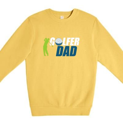 The Perfect Gift Funny Golf Golfer Dad Father's Day Gift For Dad Premium Crewneck Sweatshirt