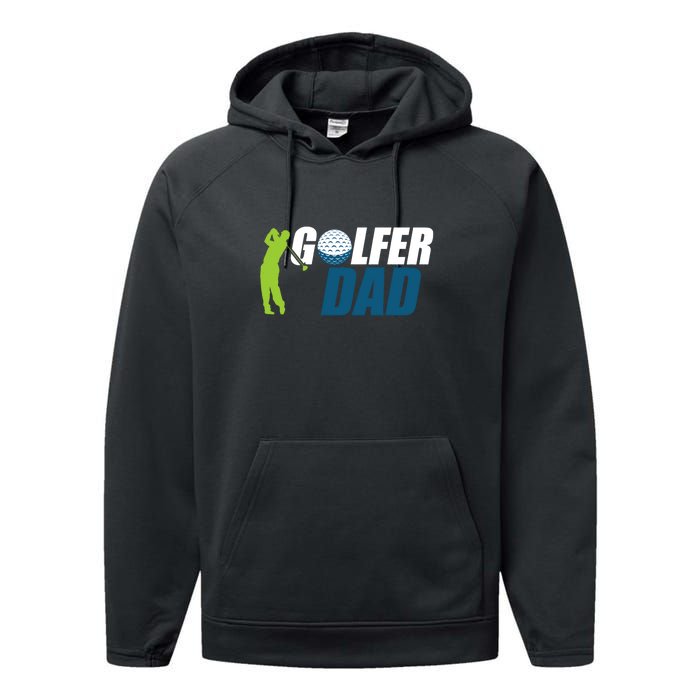 The Perfect Gift Funny Golf Golfer Dad Father's Day Gift For Dad Performance Fleece Hoodie