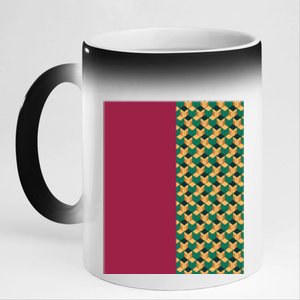 Tomioka Pattern Graphic 11oz Black Color Changing Mug