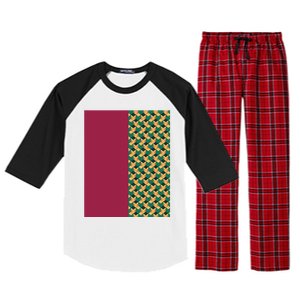 Tomioka Pattern Graphic Raglan Sleeve Pajama Set