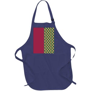 Tomioka Pattern Graphic Full-Length Apron With Pockets