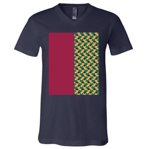 Tomioka Pattern Graphic V-Neck T-Shirt