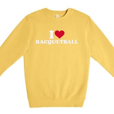 Tennis Player Gifts Retro Sunset Tennis Racquet & Ball Coach Premium Crewneck Sweatshirt