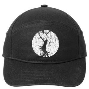 Tennis Player Gifts Retro Sunset Tennis Racquet Ball Coach 7-Panel Snapback Hat