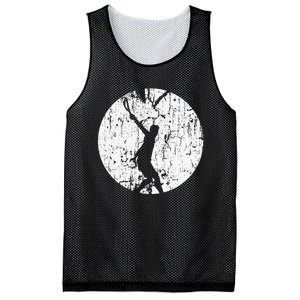 Tennis Player Gifts Retro Sunset Tennis Racquet Ball Coach Mesh Reversible Basketball Jersey Tank