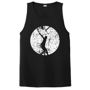 Tennis Player Gifts Retro Sunset Tennis Racquet Ball Coach PosiCharge Competitor Tank