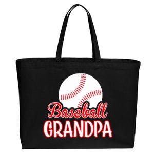 The Perfect Grandpa Gift: Baseball Cotton Canvas Jumbo Tote