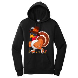 Turkey Playing Golf Thanksgiving Turkey Golf Women's Pullover Hoodie