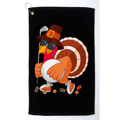 Turkey Playing Golf Thanksgiving Turkey Golf Golf Towel