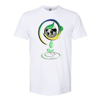 Tree Planting Graphic World Save Our Environt And Planet Gift Softstyle® CVC T-Shirt